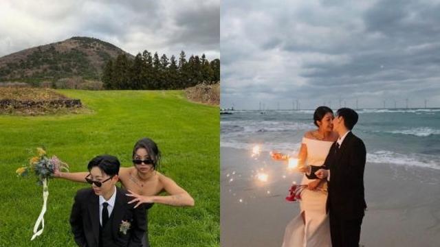 '강철부대W' 곽선희, 동성 연인과 찍은 제주 웨딩화보…