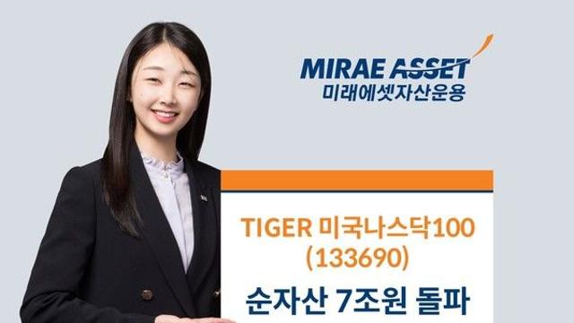 미래에셋, 'TIGER 미국나스닥100' 순자산 7조원 돌파
