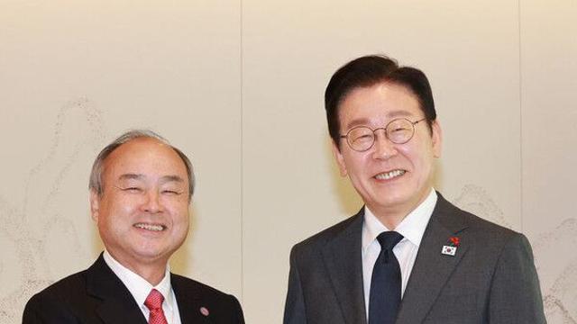 손정의 만난 이 대통령 