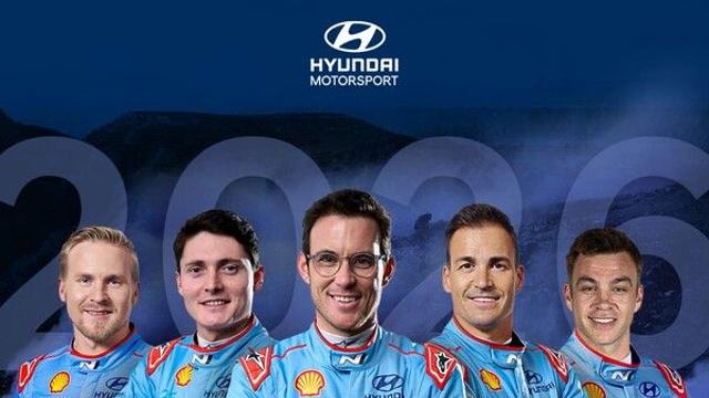 현대 WRT, 2026 WRC 드라이버 라인업 발표