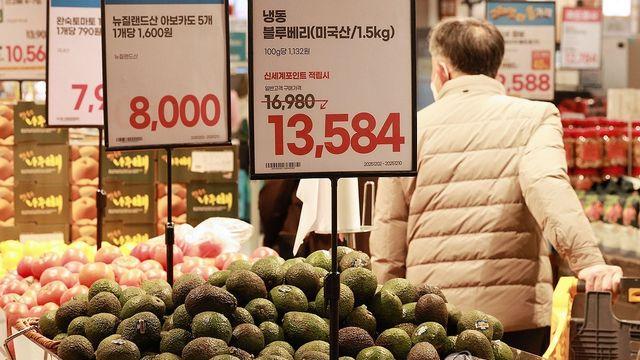 식품물가 5년새 27% 뛰어…고환율에 수입산 과일·생선·고기↑