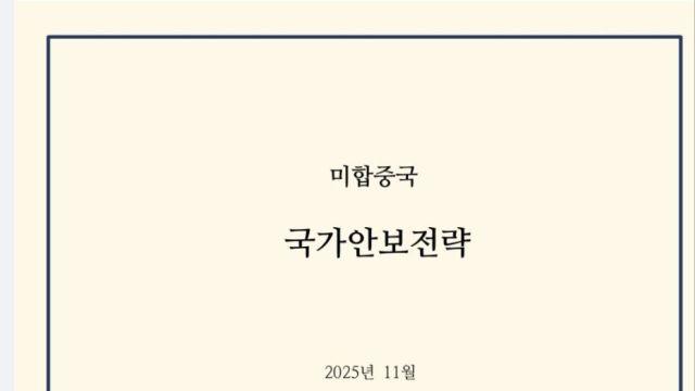美 신안보전략이 드러낸 균열…한국에 닥친 '힘의 공백'과 3가지 생존 경로