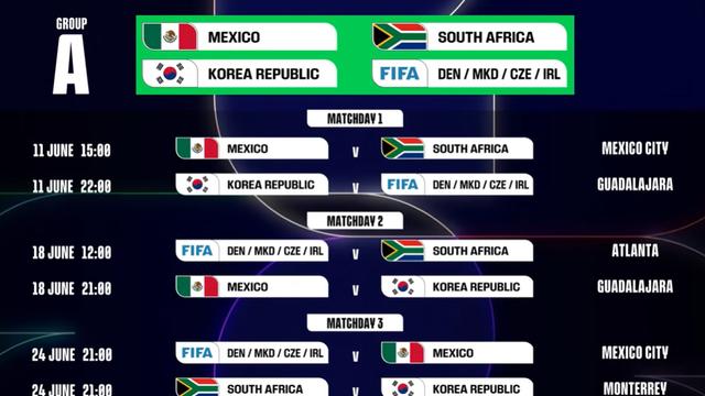 [속보] 홍명보호, 2026 월드컵 3경기 킥오프 시간 확정! '오피셜 공식발표'…출근·등교 직후 