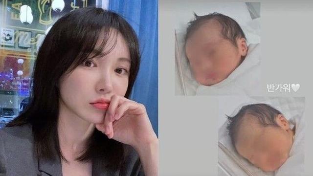 서민재, 홀로 출산?…신생아 영상 공개 