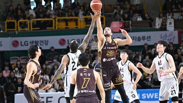 프로농구 LG, KT에 66-63 역전승…소노는 삼성 제압