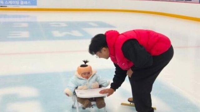 손담비 딸 해이, 훌쩍 자랐네…이규혁과 첫 빙상교실