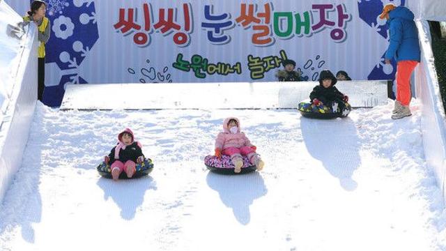 노원구, 23일부터 '씽씽 눈썰매장' 운영…구민은 무료