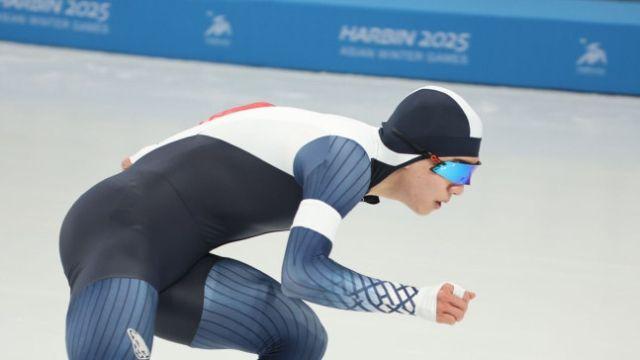 ‘아깝다! 0.605초’…의정부시청 정재원, 월드컵 3차대회서 銀