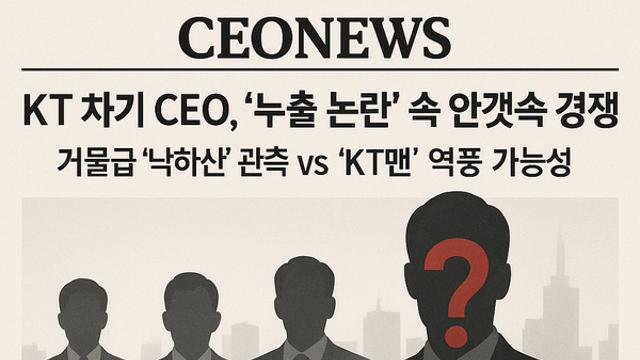[단독기획 2] KT 차기 CEO, '누출 논란' 속 안갯속 경쟁