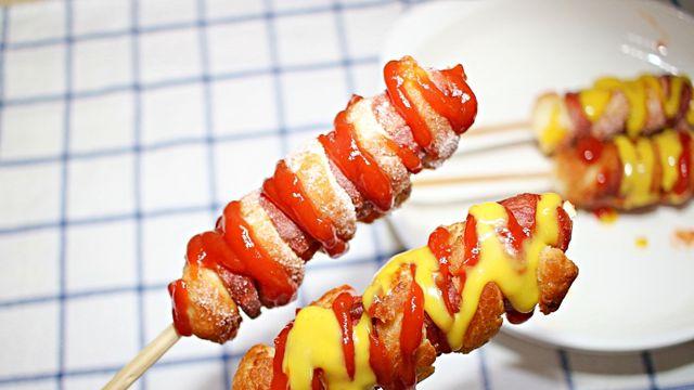 비주얼 미쳤다! 회오리핫도그 비법 레시피