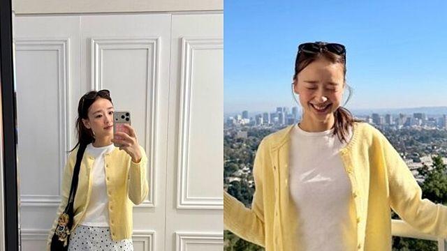 ‘금융맨♥’ 손연재, 누가 애 엄마로 보겠어… 대학생 룩 소화 [IS하이컷]