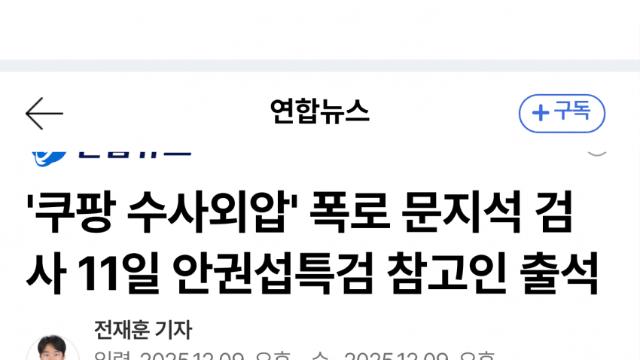 쿠팡 퇴직금 수사외압 폭로 검사, 특검 출석