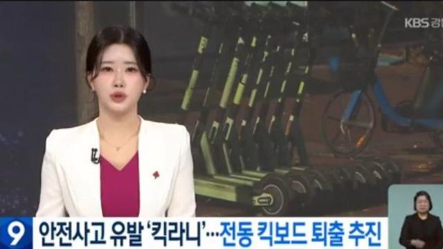 킥보드 금지 압도적 찬성.. 퇴출 추진중