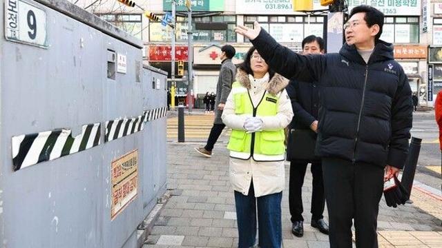 이상일 용인시장, 초등학교 통학로 현장 점검...대지초·능원초 방문