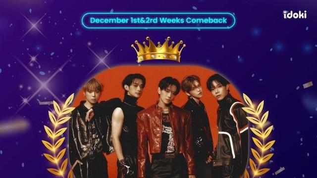 베리베리, 아이도키 컴백 총공 투표 1위…2년 7개월 만의 귀환