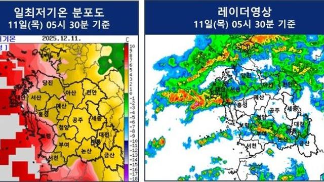 대전·충남 오전까지 비…서해안 강풍 예비 특보