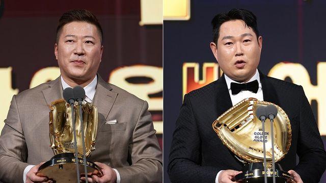 10명 중 6명이 골든글러브 새 얼굴… 그래서 더 빛난 최형우·양의지 '베테랑 듀오'
