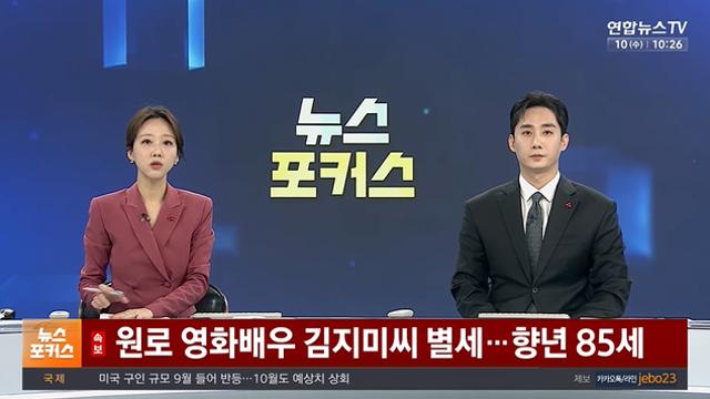 원로 영화배우 김지미 85세로 별세 