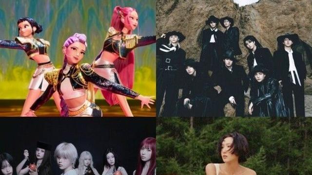 헌트릭스 '22주 독주'…스키즈·엔믹스·화사, 11월 써클차트 정상