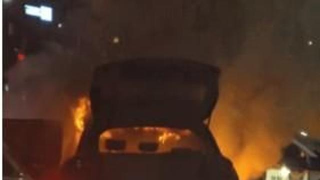 인천 가좌동서 신호대기 중이던 차량 화재…