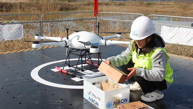 서산 섬·관광지 물품 배송 위해 올해 드론 317회 떴다