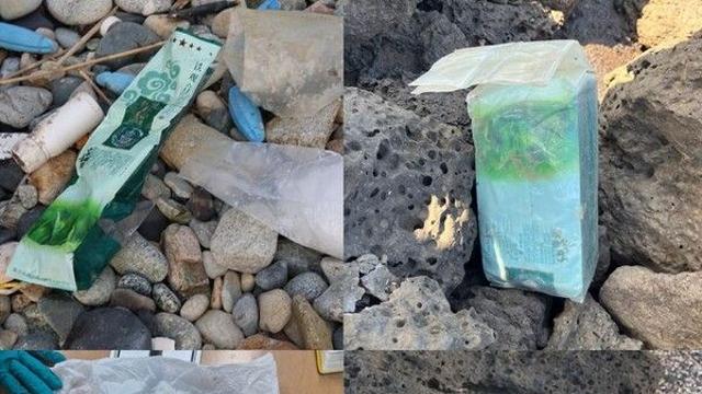 올해만 21번째…제주도·경북 바닷가에 수상한 봉지