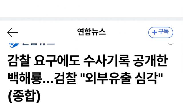 검찰-경찰 내부 분열…백해룡 수사기록 전격 공개