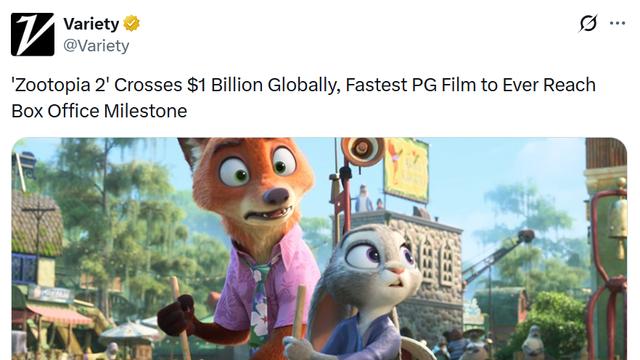 글로벌 흥행 10억 달러 돌파