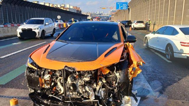 중앙선 침범 람보르기니, 포르셰 등 3중 추돌