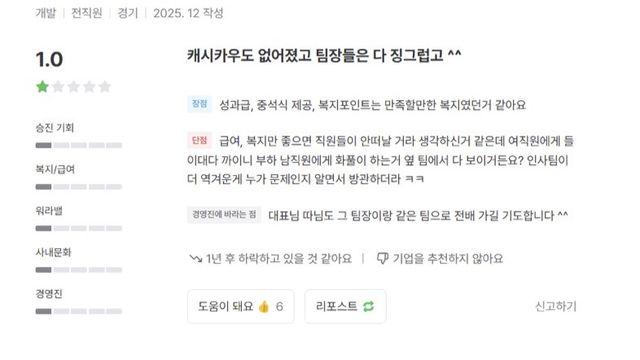 잡플래닛으로 팀장 내부고발하는 여직원들