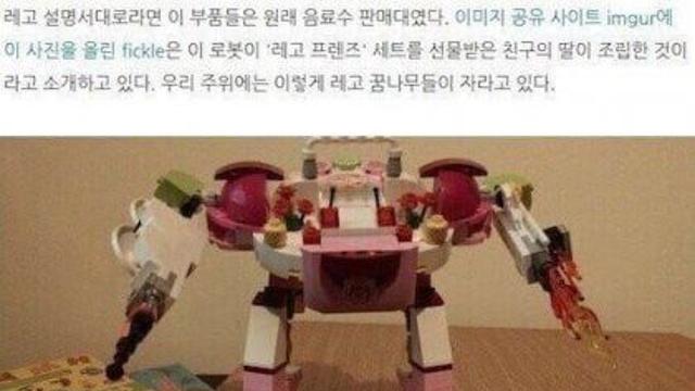 레고 설명서를 안 읽은 딸