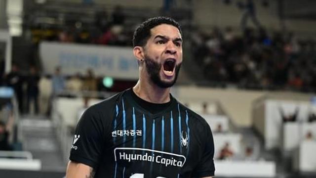 '쿠바특급' 레오, 프로배구 통산 7천득점-500서브 달성 초읽기