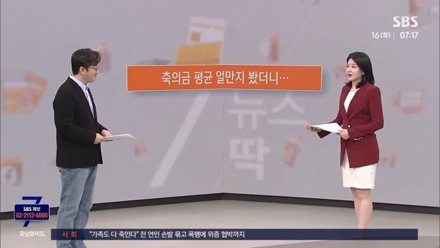 결혼식 축의금 인플레이션 근황