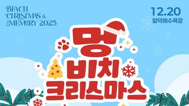 반려견과 제주 함덕해변 트리앞에서…20일 '멍 비치 크리스마스'