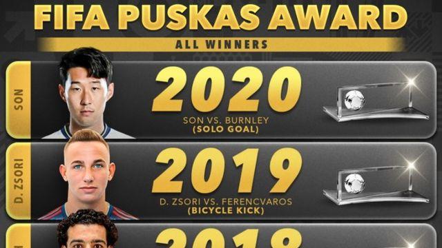 전 세계를 놀라게 한 손흥민 ‘70m 솔로골’...역대 푸스카스 수상자 재조명→5년 전은 쏘니