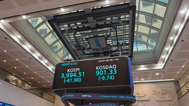 ‘오라클’ 찬바람에 ‘마이크론’으로 데우기...코스피 4000선 방어 실패