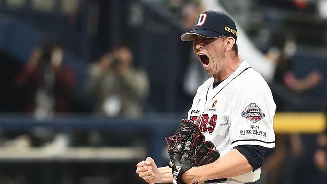 日 경쟁 펼쳤는데 100만$ 실화? 두산 '플렉센 리턴 프로젝트' 대성공→잭로그 110만$ 재계약 도장 [공식 발표]