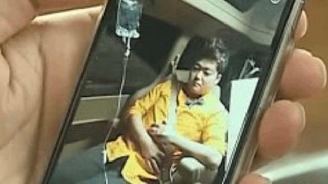 전현무, 차 안 링거 투혼 포착