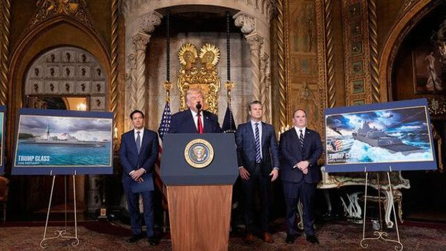 美, '트럼프급' 구축함 건조 발표…