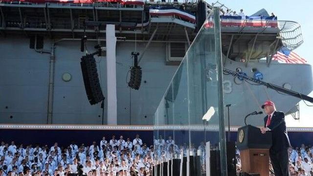 트럼프, 3만t ‘트럼프급’ 군함 구성 ‘황금 함대’ 창설 발표 예정