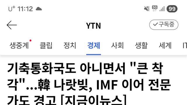 IMF의 경고