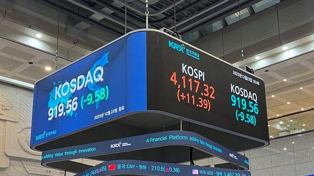 [마감시황] '전강후약' 코스피 4110선 강보합 마감