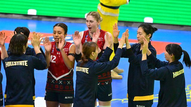 '승승승승승승승' 현대건설 상승세 미쳤다!…풀세트 접전 끝 정관장 제압→선두와 승점 1점 차