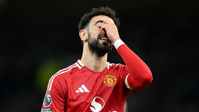 맨유 어쩌나! 브루노, 허벅지 부상→5경기 출전 불가능…BBC는 “맨체스터 더비에 복귀할 듯”