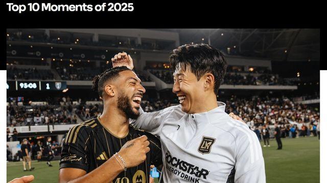 LAFC가 돌아본 2025년 최고의 순간 10장면…'손흥민이 키워드'