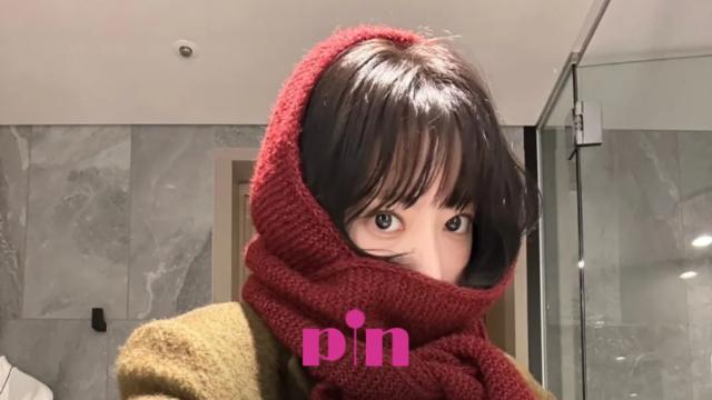 셀럽 PICK! 르세라핌 사쿠라의 목도리 두르는 법은?