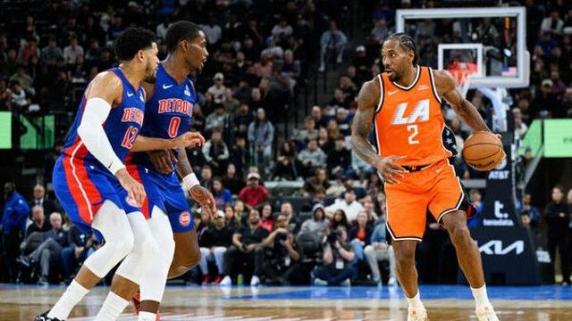 ‘레너드 개인 최다 55점’ NBA 클리퍼스, 디트로이트 제압