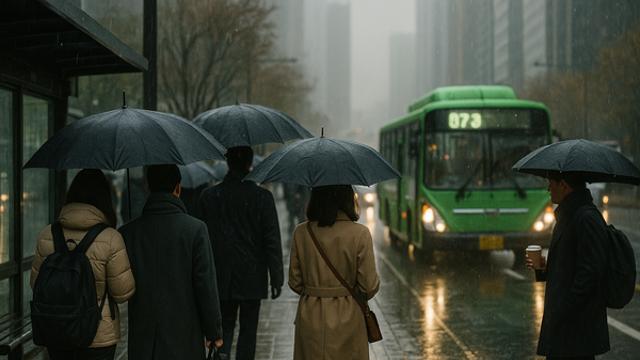 [오늘의 날씨] “우산 챙기세요”···중부 중심으로 겨울비 내려