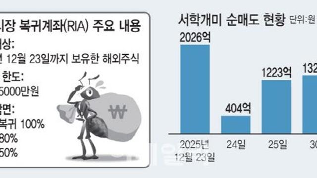 정부 '국장 복귀' 노력 통했나…연말 들어 서학개미 매도세 전환
