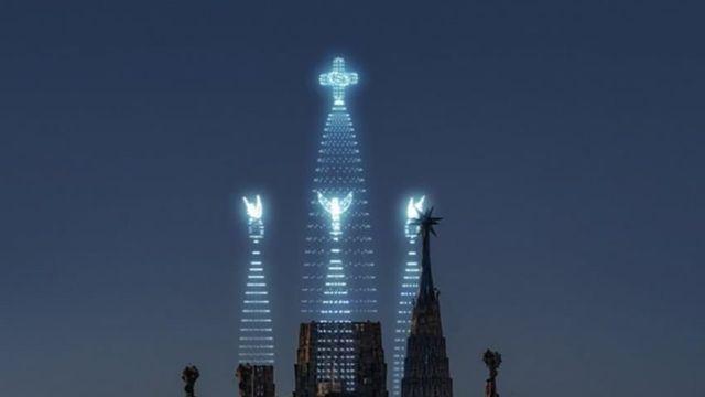 드론으로 만든 유명 건축물들